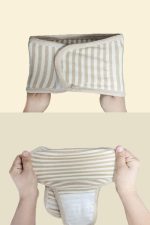 Topwon Umbilical Cord Cover for Newborn Baby Belly Button Band, 4 Pack Cotton Belly Binder Hernia Care Navel Truss Wrap New Born Must Have Shower Gift - Image 7